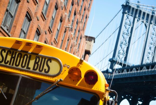 Autobus scolaire jaune aux États-Unis