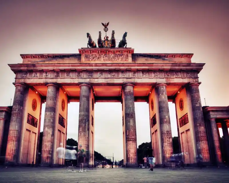 Porta di Brandeburgo a Berlino, uno dei simboli della Germania