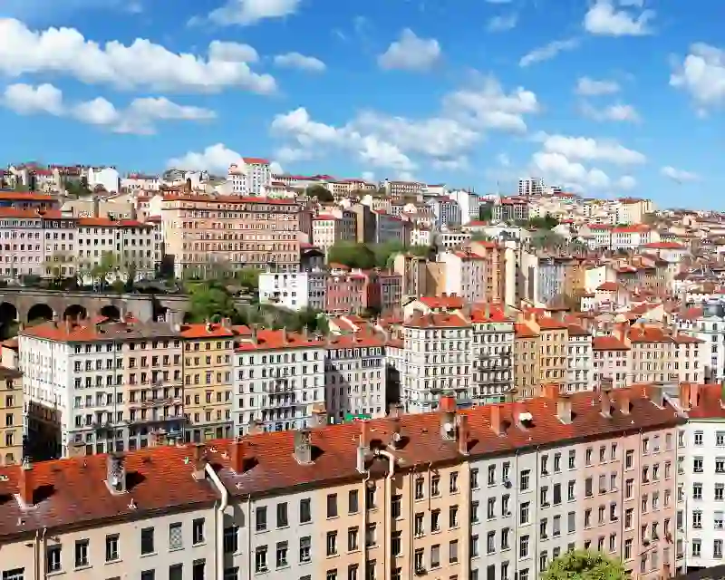 Vista della città di Lione, dove è possibile scoprire tante curiosità interessanti sulla Francia.