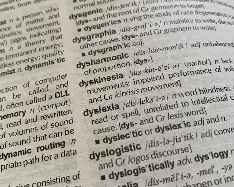 dizionario inglese con simboli fonetici inglesi tra barre oblique accanto alle parole
