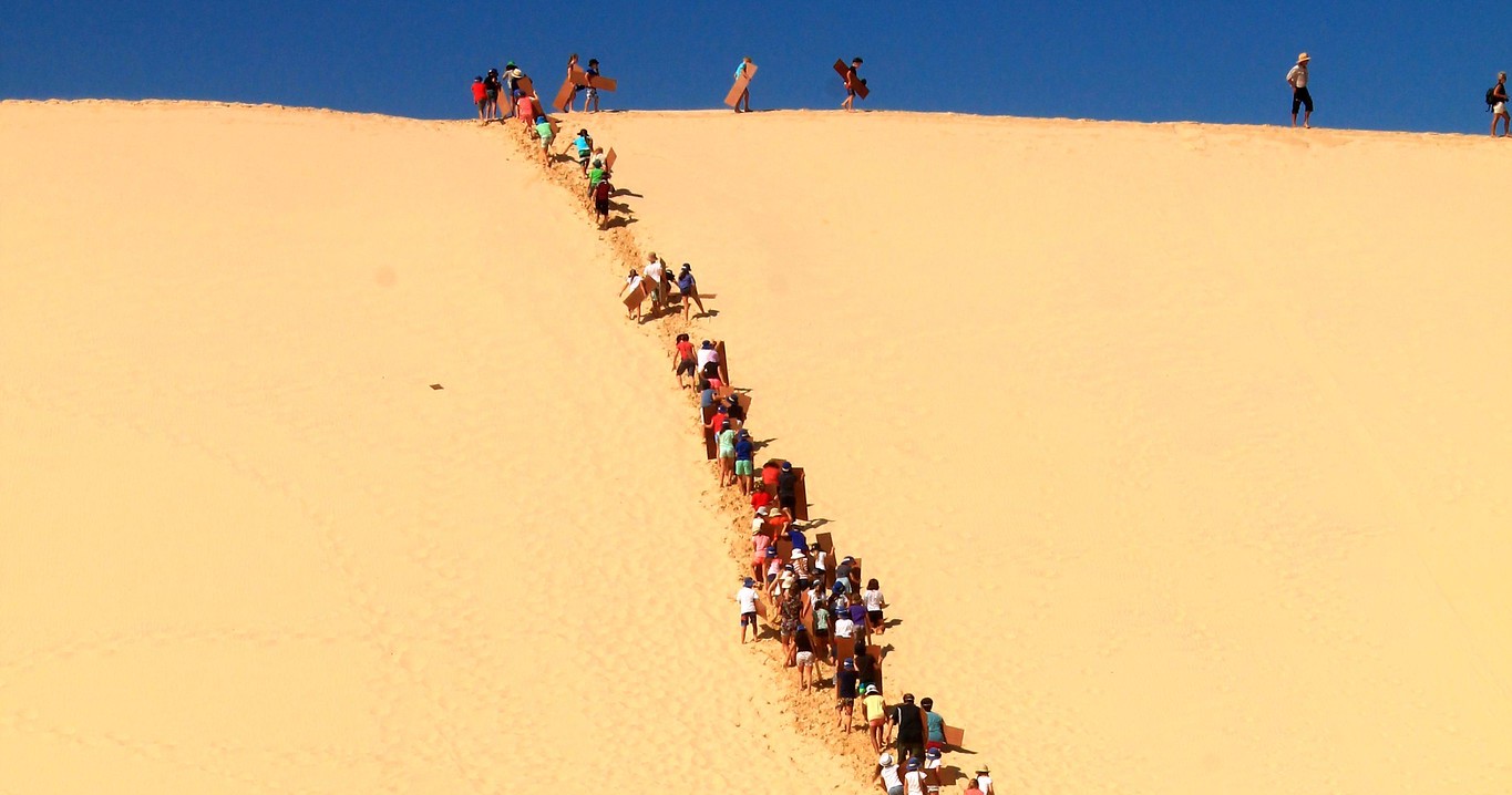 Insegnare italiano in Australia - foto di Michela Marazzi - gita sulle dune di sabbia